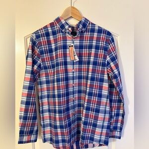 Vineyard Vine’s Boy’s Blue Plaid Button Down Shirt